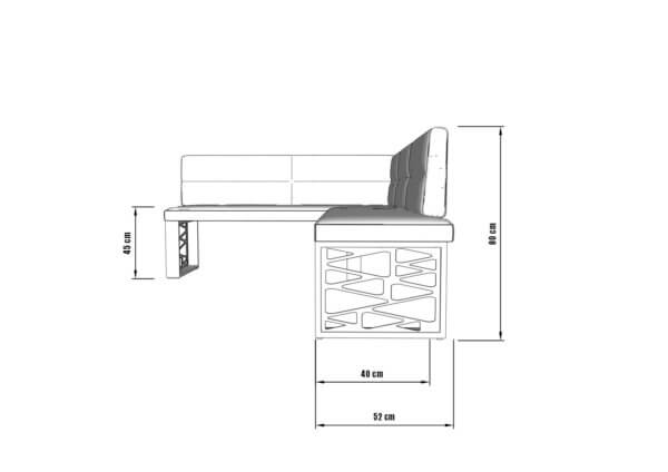 Rohová lavice NK10 - Image 2