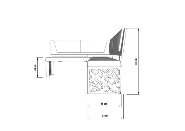 Rohová lavice NK18 - Image 2