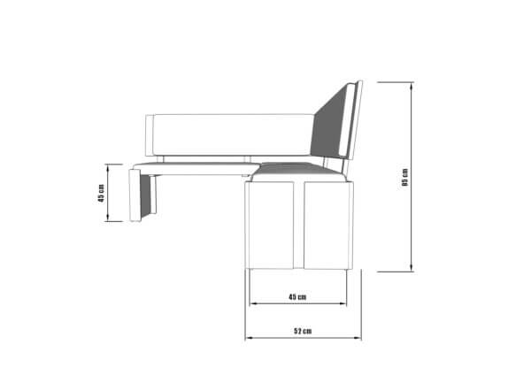 Rohová lavice NK2 - Image 2