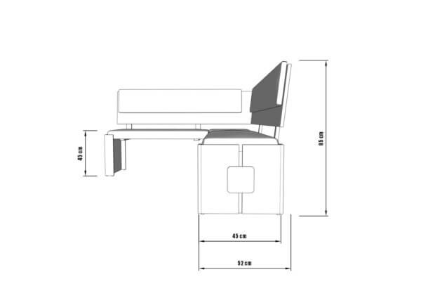 Rohová lavice NK5 - Image 2